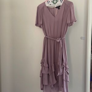 Pastel purple mid thigh dress